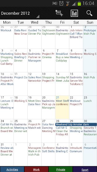 Business Calendar - Obchodný kalendár