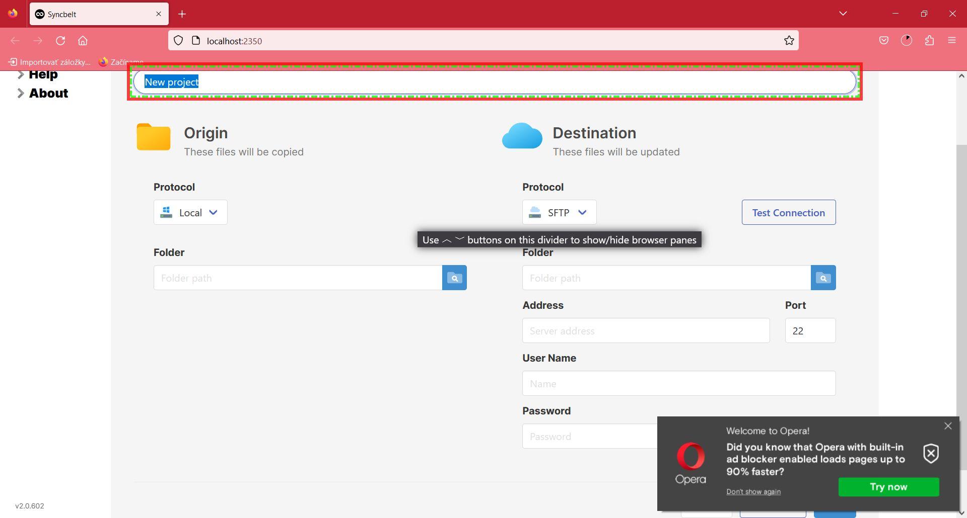 SyncBelt - synchronizácia priečinkov medzi Windowsom a serverom
